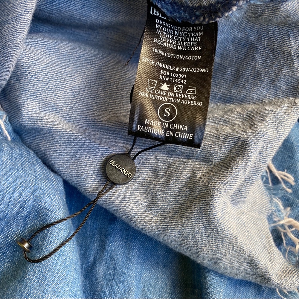 BLANKNYC making wave distressed one shoulder top S - Picture 6 of 7